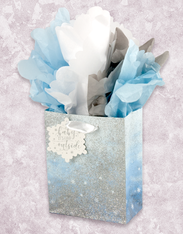 Snowflake Ombre (Petite) Gift Bags