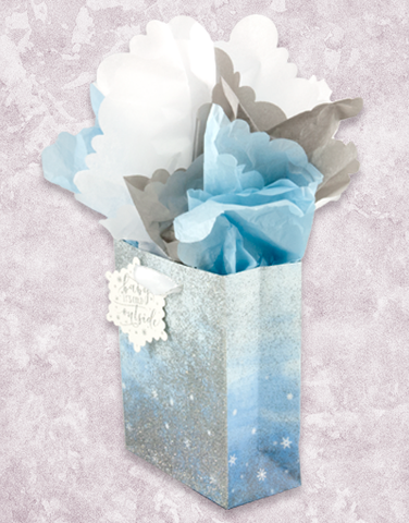 Snowflake Ombre (Petite) Gift Bags