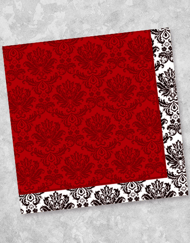 Harmonious Damask Beverage Napkins