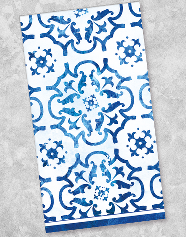 Blue Capri Guest Towel Napkins (36 Count)
