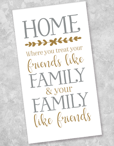 Family & Friends Home Guest Towel Napkins (36 Count)