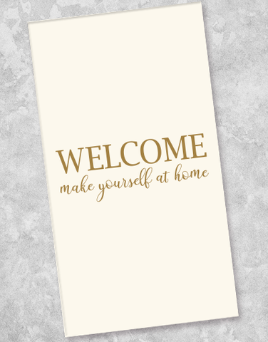 Welcome Guest Towel Napkins (36 Count)