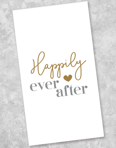 Happily Ever After Guest Towel Napkins (36 Count)