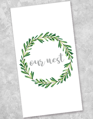 Wreath Nest Guest Towel Napkins (36 Count)