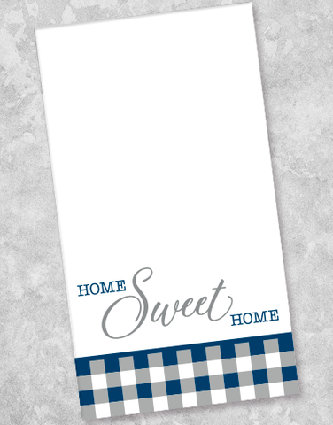 Sweet Home Gingham Navy Guest Towel Napkins (36 Count)