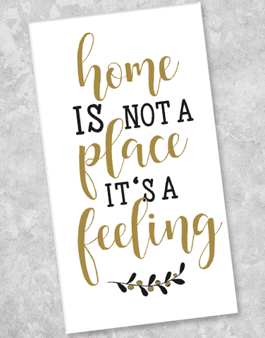 Home is a Feeling Guest Towel Napkins (36 Count)