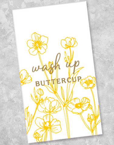 Wash Up Buttercup Guest Towel Napkins (36 Count)