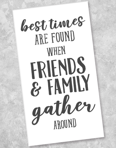 Friends & Family Gather Guest Towel Napkins (36 Count)