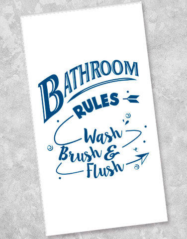 Bathroom Rules Arrow Guest Towel Napkins (36 Count)