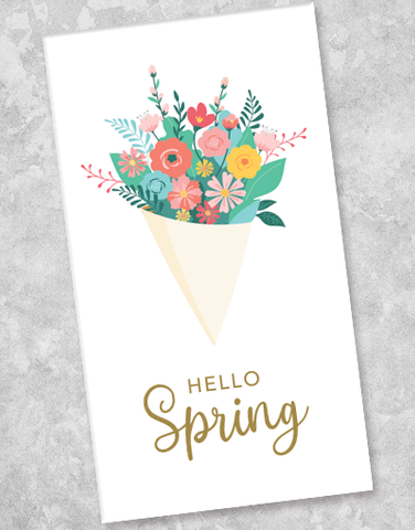 Hello Spring Guest Towel Napkins (36 Count)