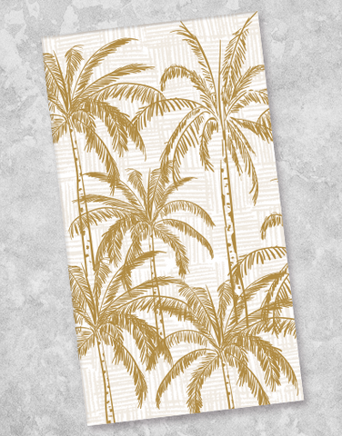 Golden Palms Guest Towel Napkins (36 Count)