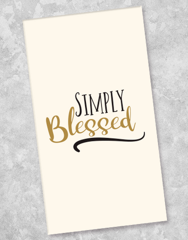 Simply Blessed Guest Towel Napkins (36 Count)