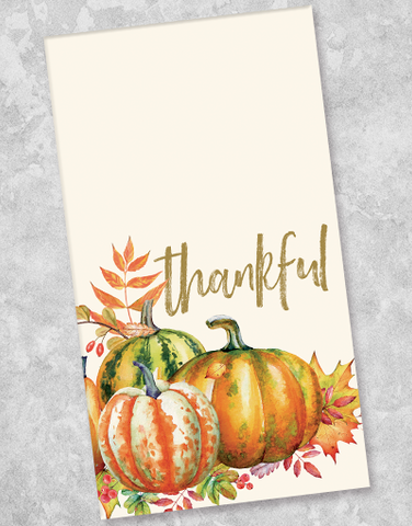 Thankful Pumpkin Patch Guest Towel Napkins (36 Count)