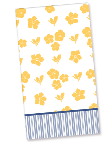 Upbeat Flowers Guest Towel Napkins (36 Count)