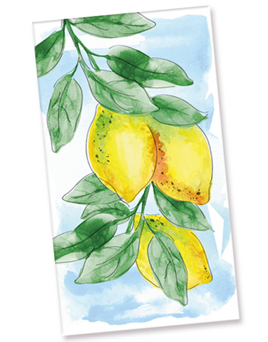 Fresh Lemons Guest Towel Napkins (36 Count)