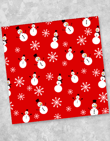 Simple Snowman Luncheon Napkins