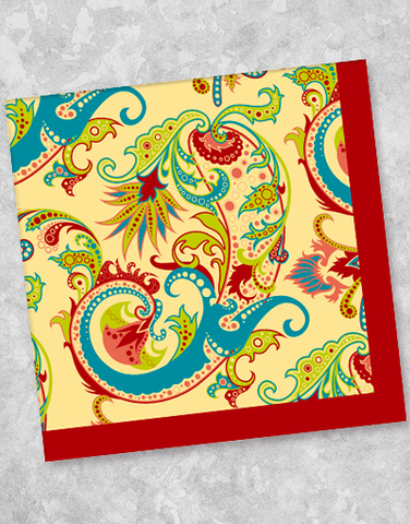 Intricate Paisley Luncheon Napkins