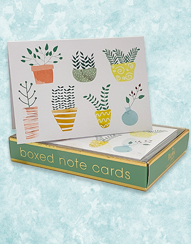 Pretty Potted Plants Note Cards