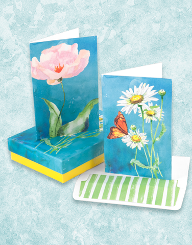 Artistic Floral Deluxe Note Card Set