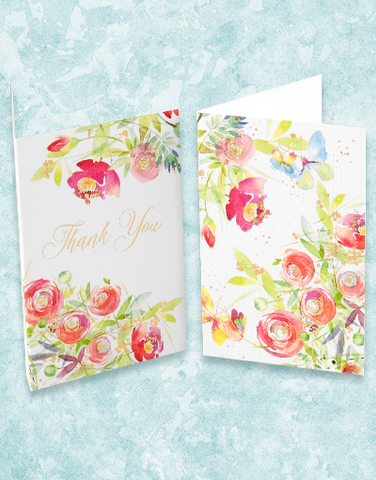Charming Blooms Deluxe Note Card Set