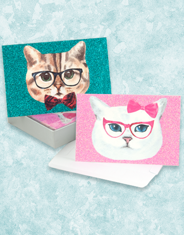 Stylish Kitties Note Card Set