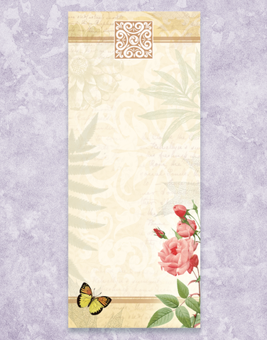 Traditional Floral List Pad