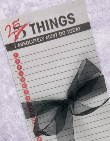 25 Things List Pad