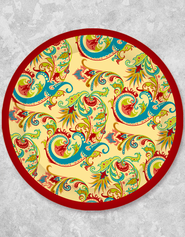 Intricate Paisley Dinner Plates