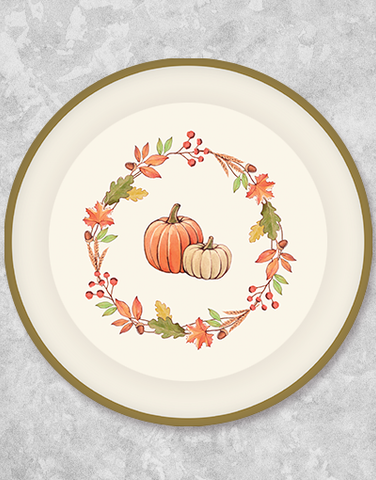 Crisp Autumn Breeze Dessert Plates (24 Count)