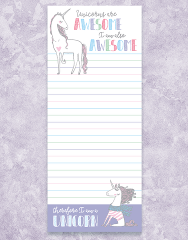 I Am A Unicorn Shopping List Pads
