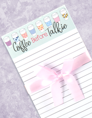 Coffee Before Talkie Shopping List Pads