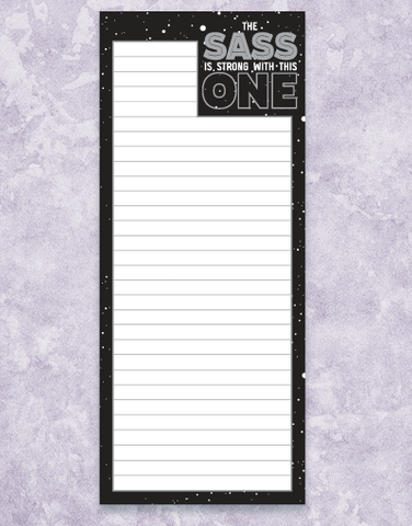The Sass Shopping List Pads
