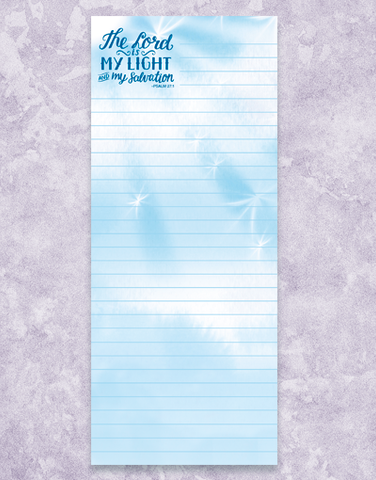 The Lord is My Light Shopping List Pads