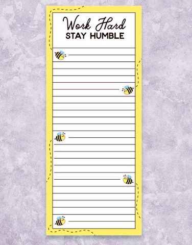 Stay Humble Shopping List Pads
