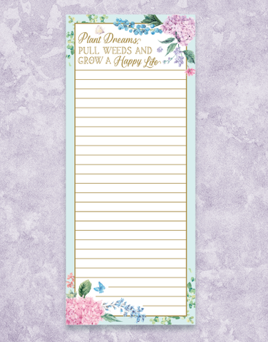 Happy Garden Shopping List Pads