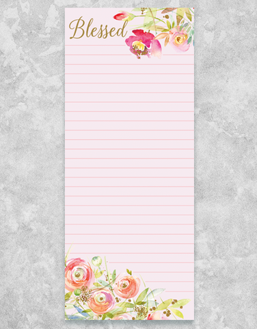 Soft Blooms Shopping List Pads