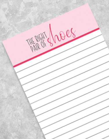 Cinderella Shoes Shopping List Pads