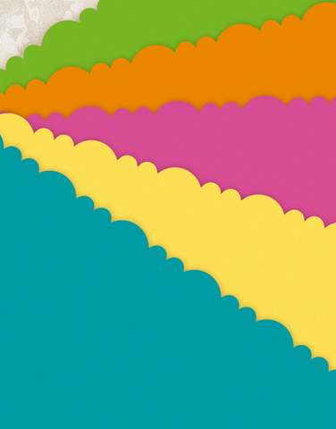 Hot Hues Scalloped Tissue Paper