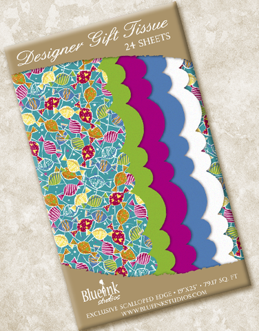 Colorful Candies Scalloped Tissue Paper