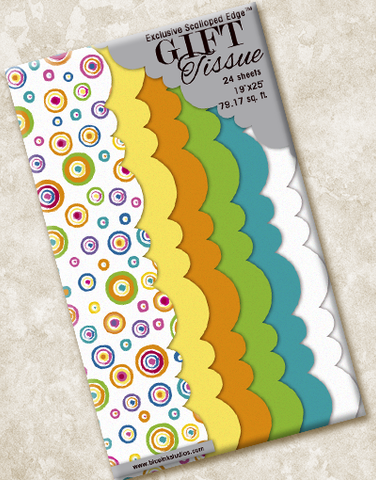 More Party Circles Scalloped Tissue Paper