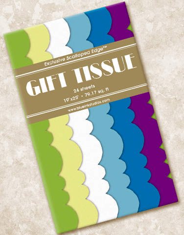 Color Bloom Scalloped Tissue Paper