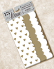 Golden Hearts Scalloped Tissue Paper