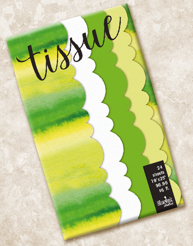 Lime Breeze Scalloped Tissue Paper