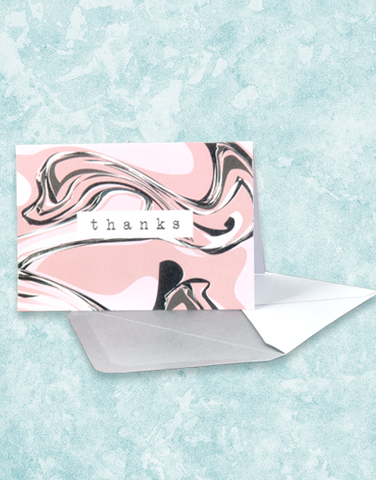 Abstract Marble Note Cards