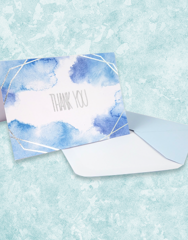 Watercolor Dream Thank You Cards