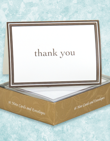 Chocolate Thank You Note Cards