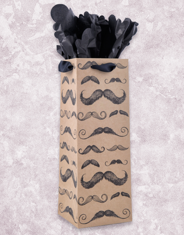 What's Your 'Stache Style? Wine Bags