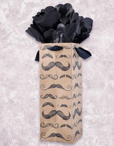 What's Your 'Stache Style? Wine Bags